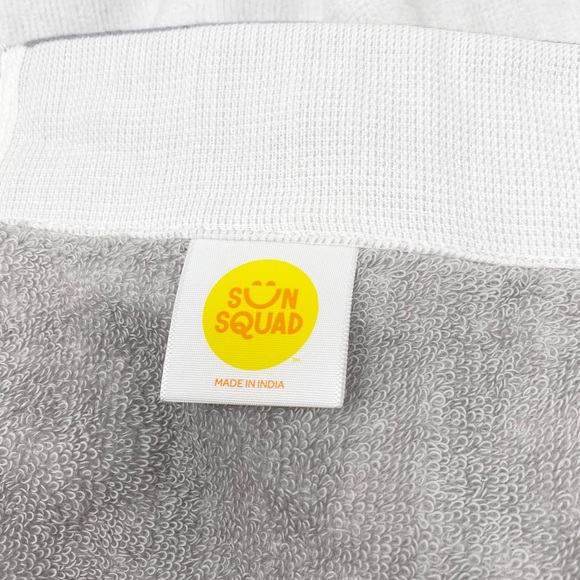 sun squad Bath Sun Squad Beach Towel Graywhite Stripe 72 X 36 In